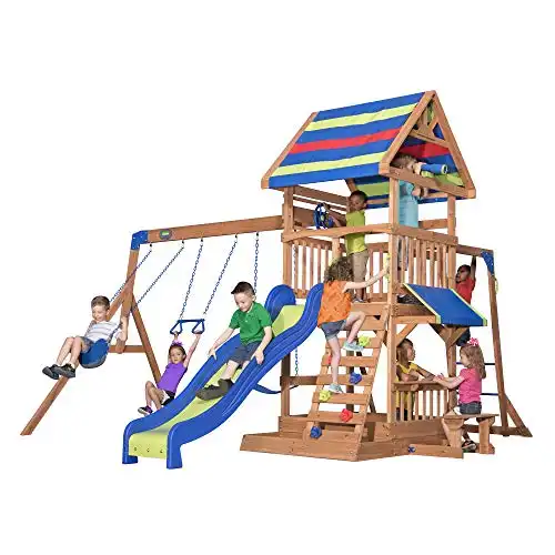 Backyard Discovery Beach Front Wooden Play Set